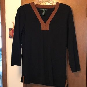 Black Lauren tunic style top
